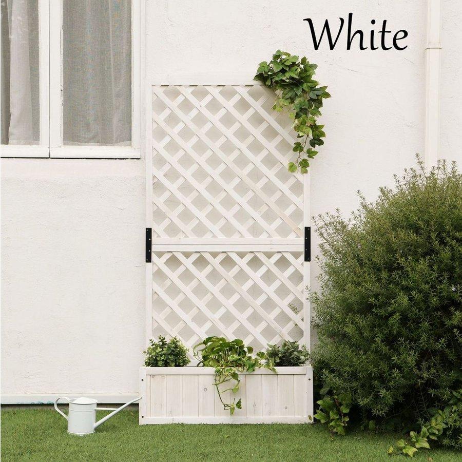 ラティスフェンス 木製 おしゃれ ナチュラル プランターラック