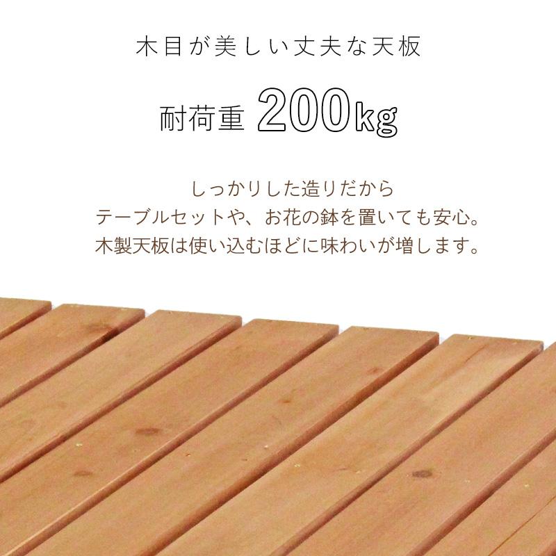 ウッドデッキ 6点 0.5坪セット ウッドテラス ウッドフェンス デッキ