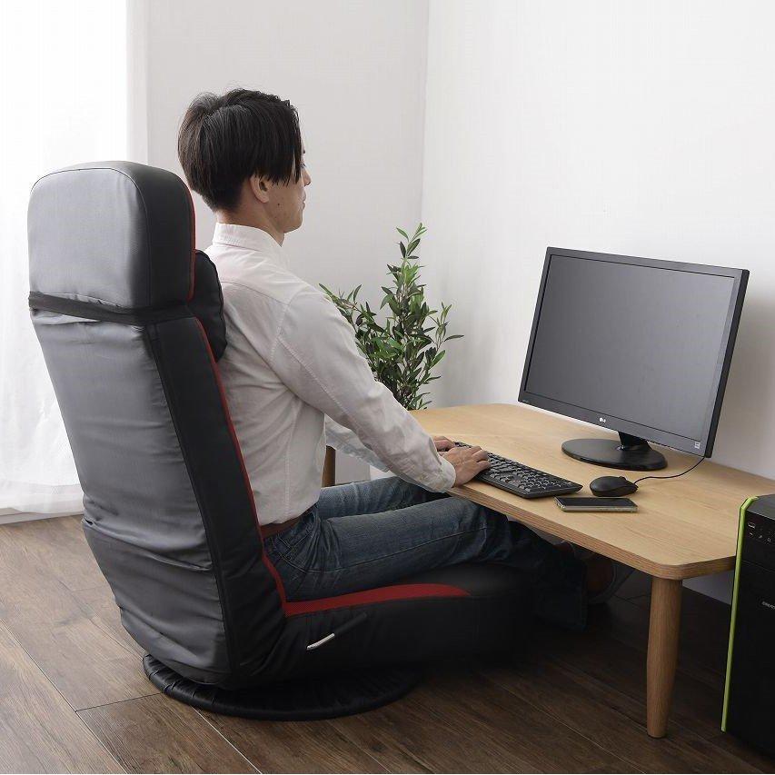 超ハイバック回転座椅子 ハイバック あぐら 回転 リクライニング