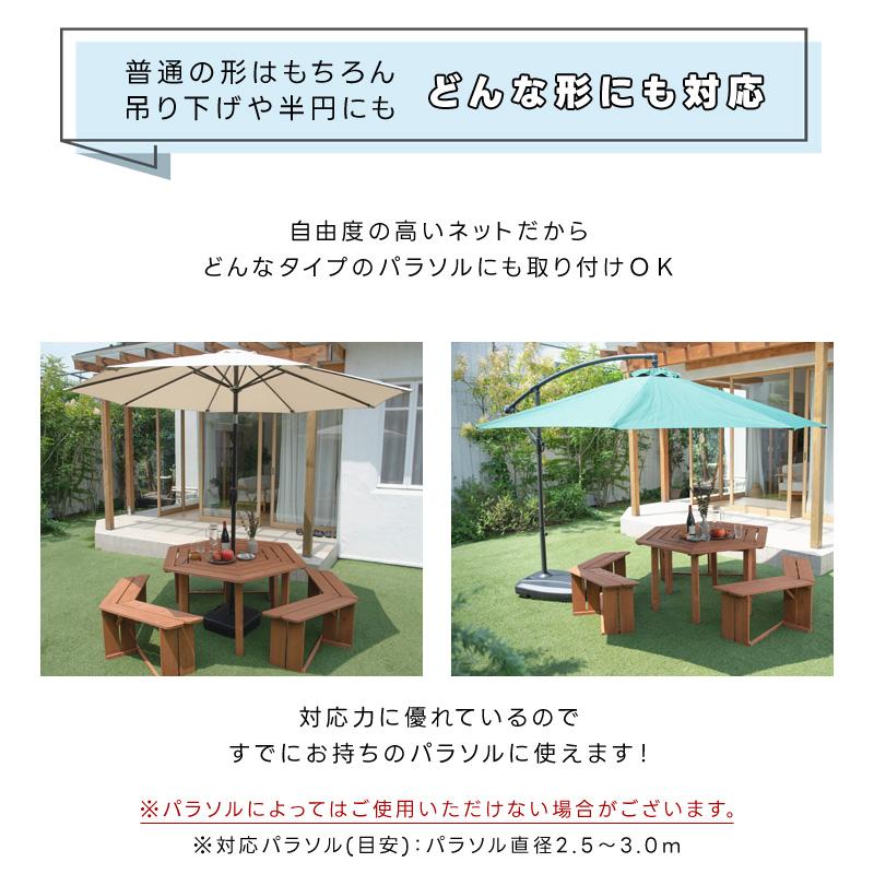 防虫ネット パラソルメッシュテント 虫除け 蚊帳 ネット 網戸 ジッパー