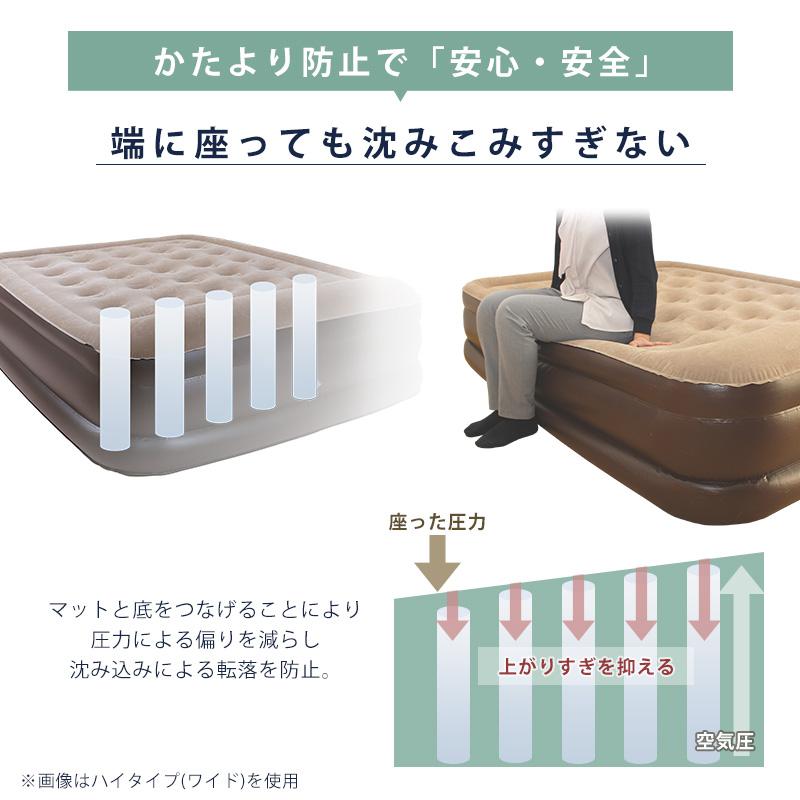 電動 エアーベッド ワイドサイズ カバーセット 電動ベッド エアベッド