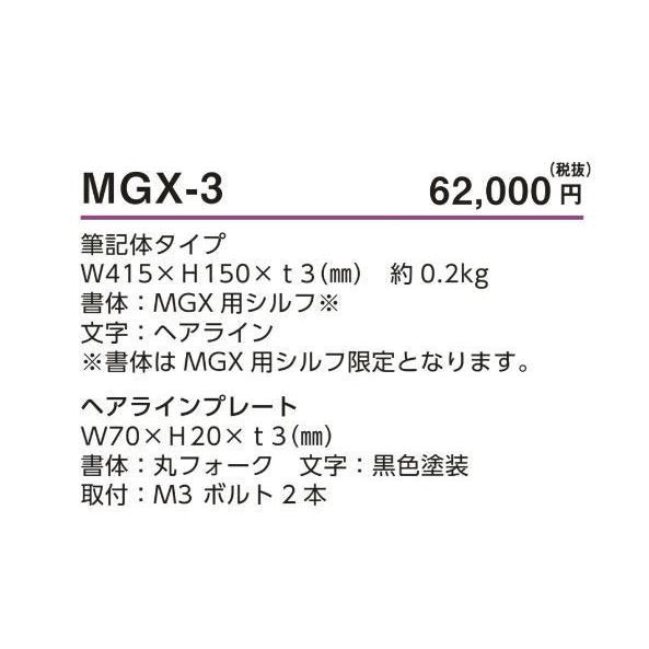 美濃クラフト　表札　切文字　スーパーステンレス　表札　戸建て　おしゃれ　MGX-3