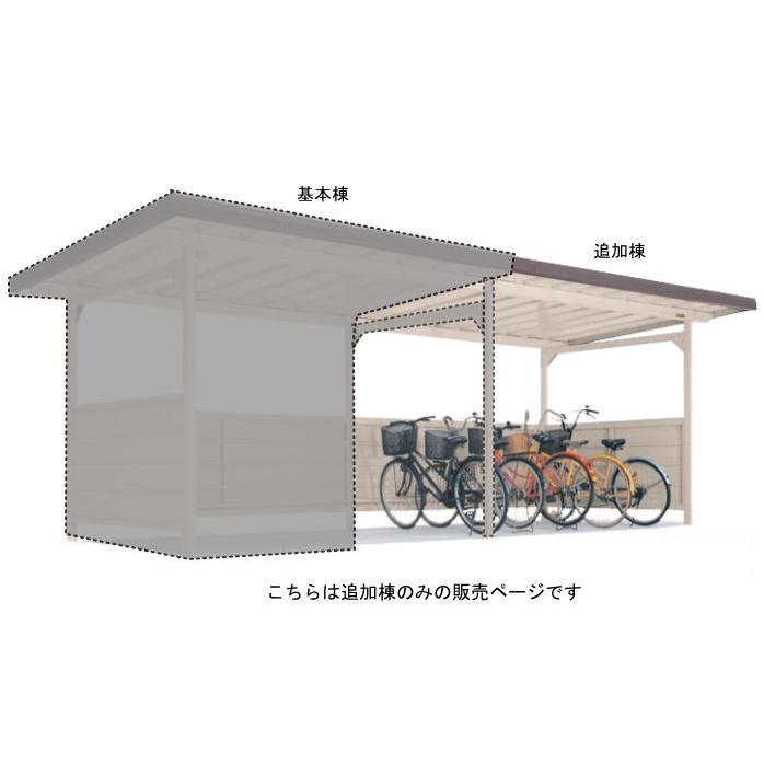 ヨドコウ ヨド自転車置場 YOKC-280 一般型 追加棟 埋め込み式 ヨドコウ 