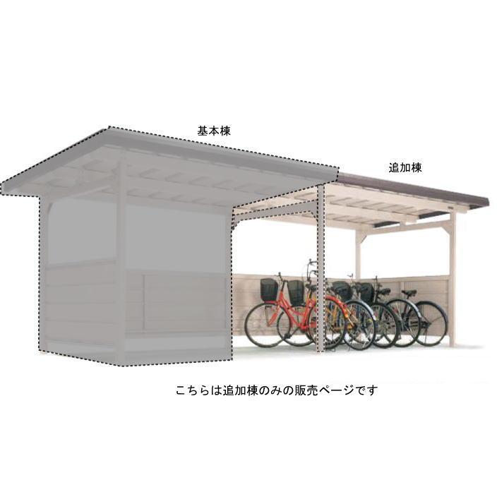 ヨドコウ ヨド自転車置場 YOKCU-280 豪雪型 追加棟 埋め込み式 