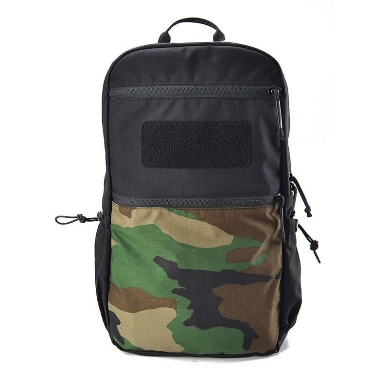 タクティカルバックパック / ブラック・ウッドランド TWINFALCONS