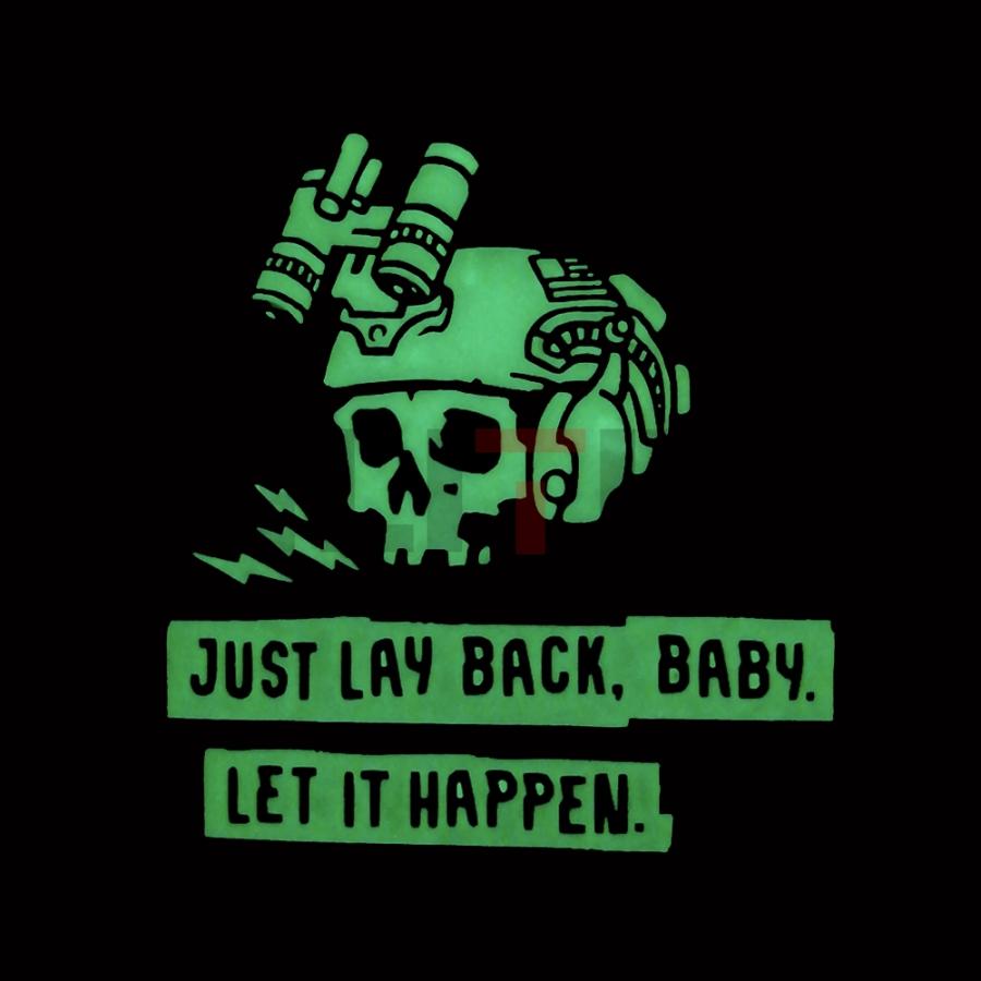 LET IT HAPPEN PATCH GITD（発光） ワッペン 米国 Black Rifle Division 日本総代理店｜tac-zombiegear｜02