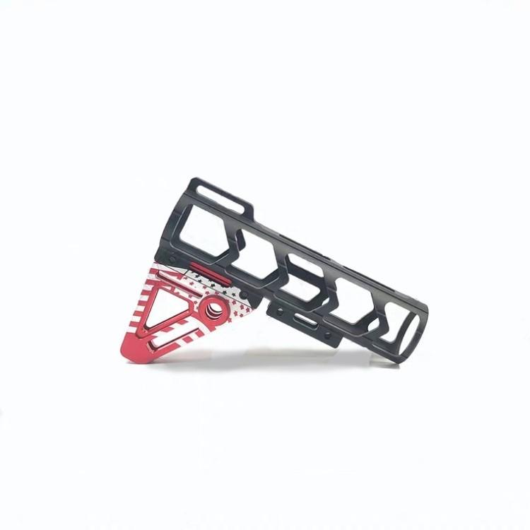 中古品　ストック CNC 154軽量ストック＆ストックチューブ BK / RED : MILITAC - 通販