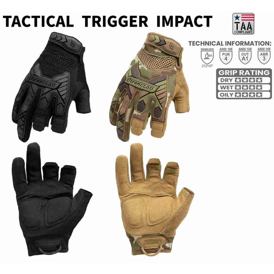TACTICAL TRIGGER IMPACT COMMAND トリガーレス仕様のインパクトトリガーグローブ【IRON CLAD日本正規 ...