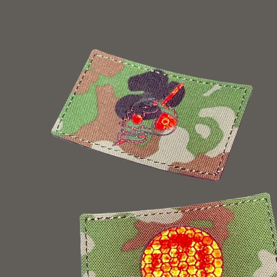 MILITIVE レーザーカットパッチ ブラック / 自衛隊迷彩