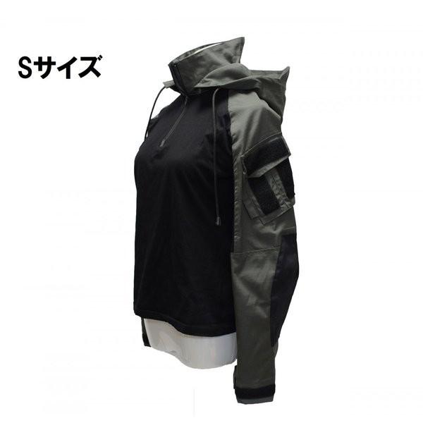 SP1 フード付き カスタム コンバットシャツ / カーボングレー
