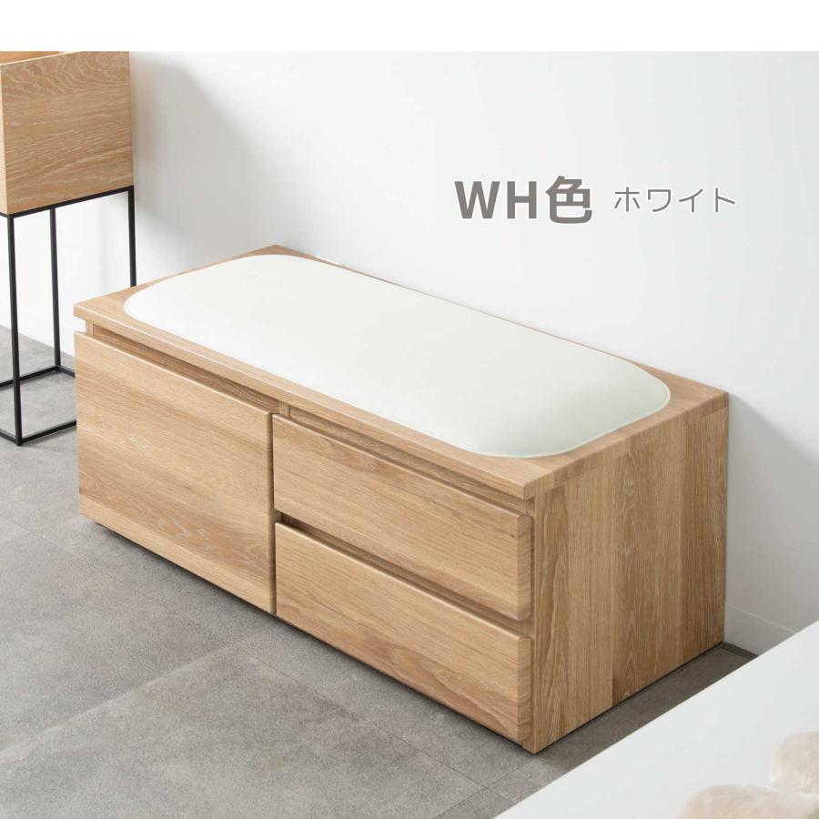 ベンチ 収納 ローチェスト タンス チェスト ローボード 北欧 白 おしゃれ 完成品 幅 90 座れる 収納ボックス おもちゃ ダイニング スリム | tac INTERIOR | 17