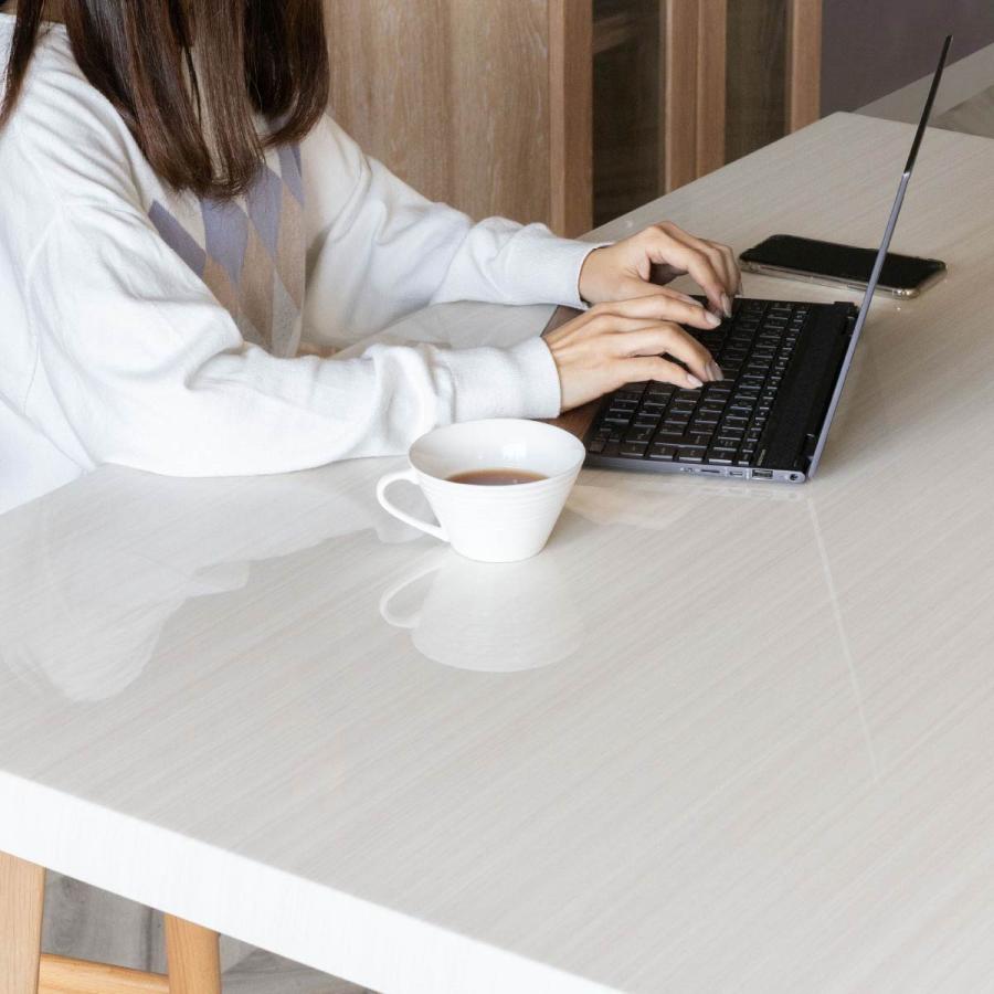 ダイニングテーブル 北欧 テーブル 木製 コンパクト かわいい リビングテーブル 食卓 おしゃれ テーブル 木製 4人掛け 鏡面仕上げ 光沢仕上げ | tac INTERIOR | 22