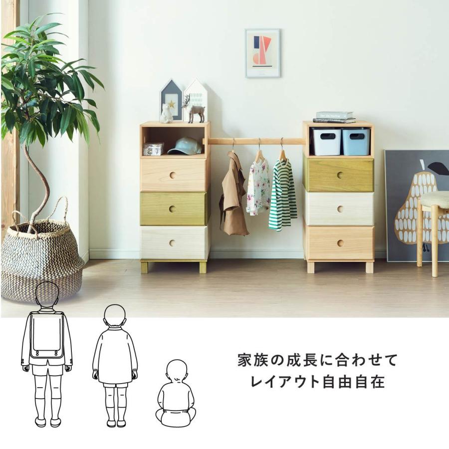 チェスト 北欧 ローチェスト 完成品 収納棚 おしゃれ リビング 収納 ボックス 木製 桐 収納 桐チェスト 桐たんす｜tac｜07