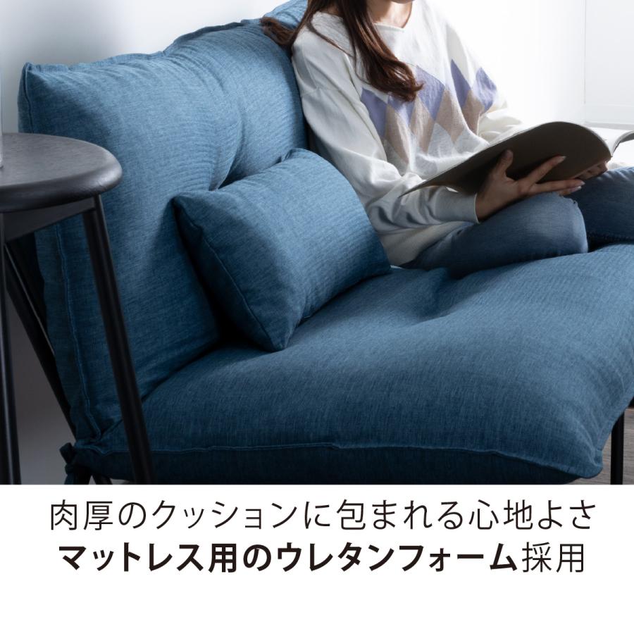 ソファー 2人掛け おしゃれ コンパクト ソファ 二人掛け リクライニング ローソファ 北欧 一人暮らし 新生活 sofa 幅120 cm｜tac｜10