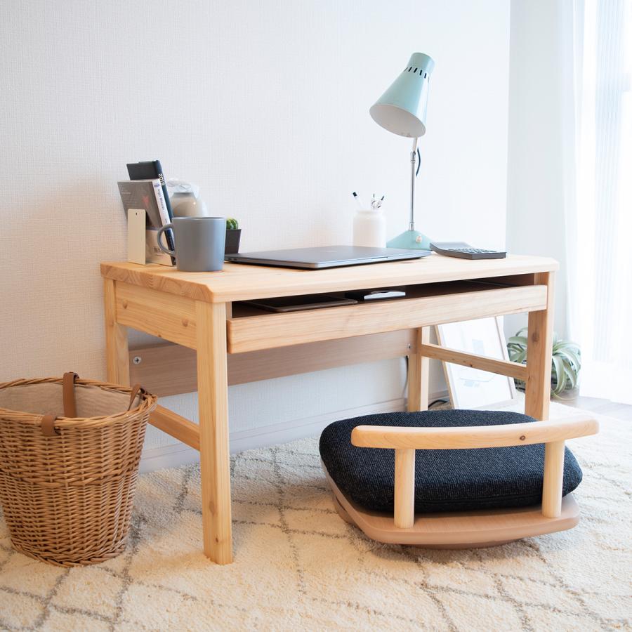 デスク ローデスク パソコン 学習机 幅80 ひのき 木製 ローテーブル 机 キーボードテーブル デスク スライド 引き出し 書斎机 座デスク ゲーミング ミニテーブル | tac INTERIOR | 17