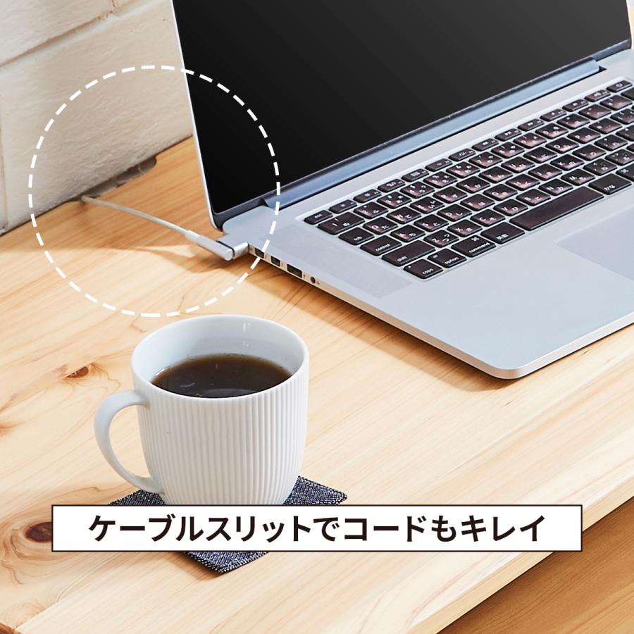 デスク ローデスク パソコン 学習机 幅80 ひのき 木製 ローテーブル 机 キーボードテーブル デスク スライド 引き出し 書斎机 座デスク ゲーミング ミニテーブル | tac INTERIOR | 08