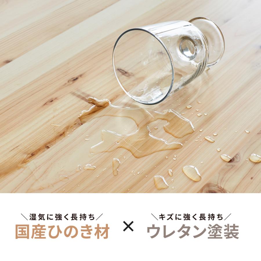 パソコンデスク ワゴン デスク 机 幅 43 おしゃれ 木製 勉強机 サイドチェスト 大人 学習 テレワーク 在宅 勤務 ひのき パソコン ワゴン | tac INTERIOR | 15