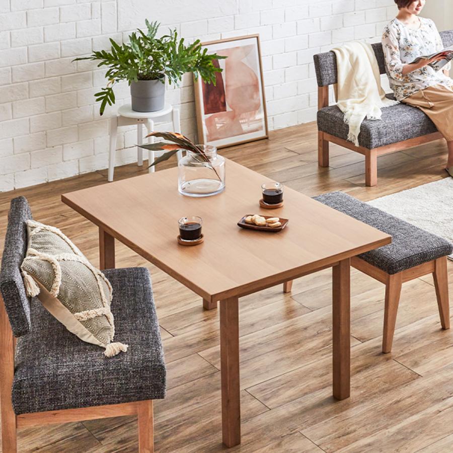 ダイニングテーブル 北欧 シンプル 無印 無垢 オーク材 おしゃれ  オーク ホワイト テーブル ダイニング 木 120 2人 | tac INTERIOR | 17