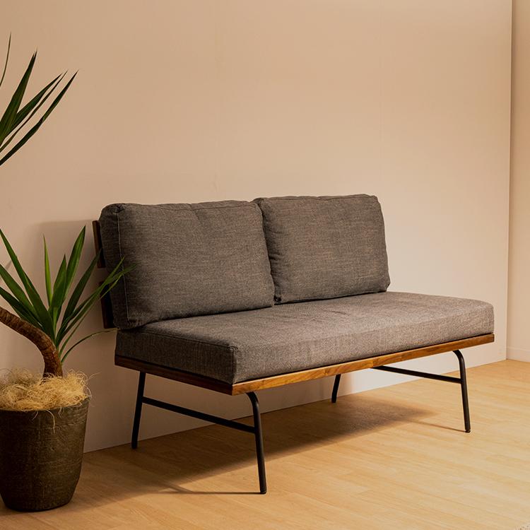 ダイニングチェア 北欧 アイアン ソファ おしゃれ シンプル 食卓 木製 ダイニング リビング 幅 122 約 120 cm ウッド カフェ風 | tac INTERIOR | 02