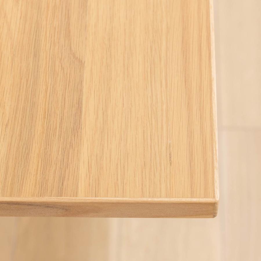 ダイニングテーブル 4人 用 木製 ヴィンテージ おしゃれ 140 白 黒 デスク 天然木 2人 4人掛け パソコン テーブル オーク アイアン脚 光沢 ツヤ 食卓 | tac INTERIOR | 16