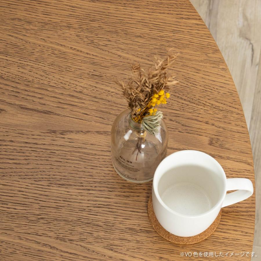 ダイニングテーブル 丸 2人 用 おしゃれ 北欧 白 110 ナチュラル リビングテーブル 大きめ 円形 木目調 丸テーブル カフェ風 可愛い デスク 4人 掛け | tac INTERIOR | 19