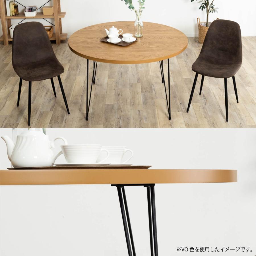 ダイニングテーブル 丸 北欧 120cm 幅 4人掛け おしゃれ スチール脚 食卓 テーブル 単品 コンパクト 円形 ダイニング テーブル アイアン脚 | tac INTERIOR | 16