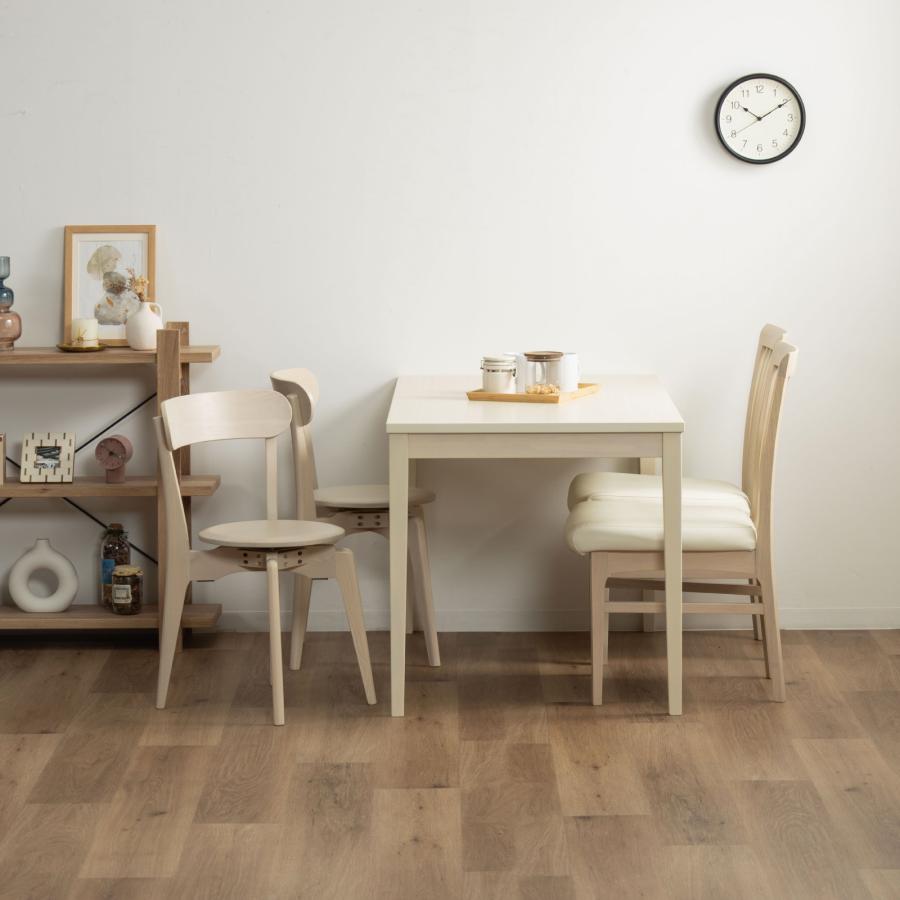 ダイニングテーブル 120cm 4人用 2人用 長方形 おしゃれ ナチュラル 木製 北欧 シンプル メラミン天板 70cm 高さ テーブル 単品 簡単組立 頑丈 ホワイト 白 | tac INTERIOR | 15