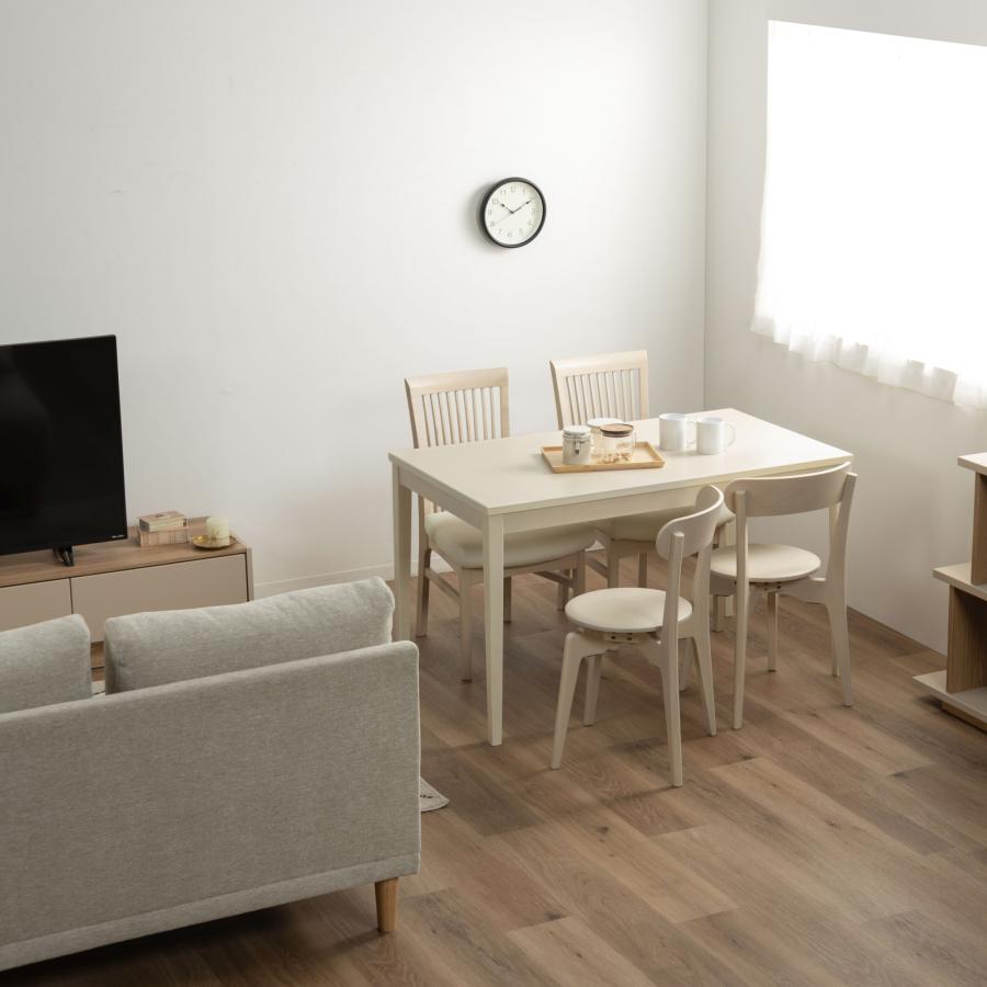 ダイニングテーブル 120cm 4人用 2人用 長方形 おしゃれ ナチュラル 木製 北欧 シンプル メラミン天板 70cm 高さ テーブル 単品 簡単組立 頑丈 ホワイト 白 | tac INTERIOR | 16