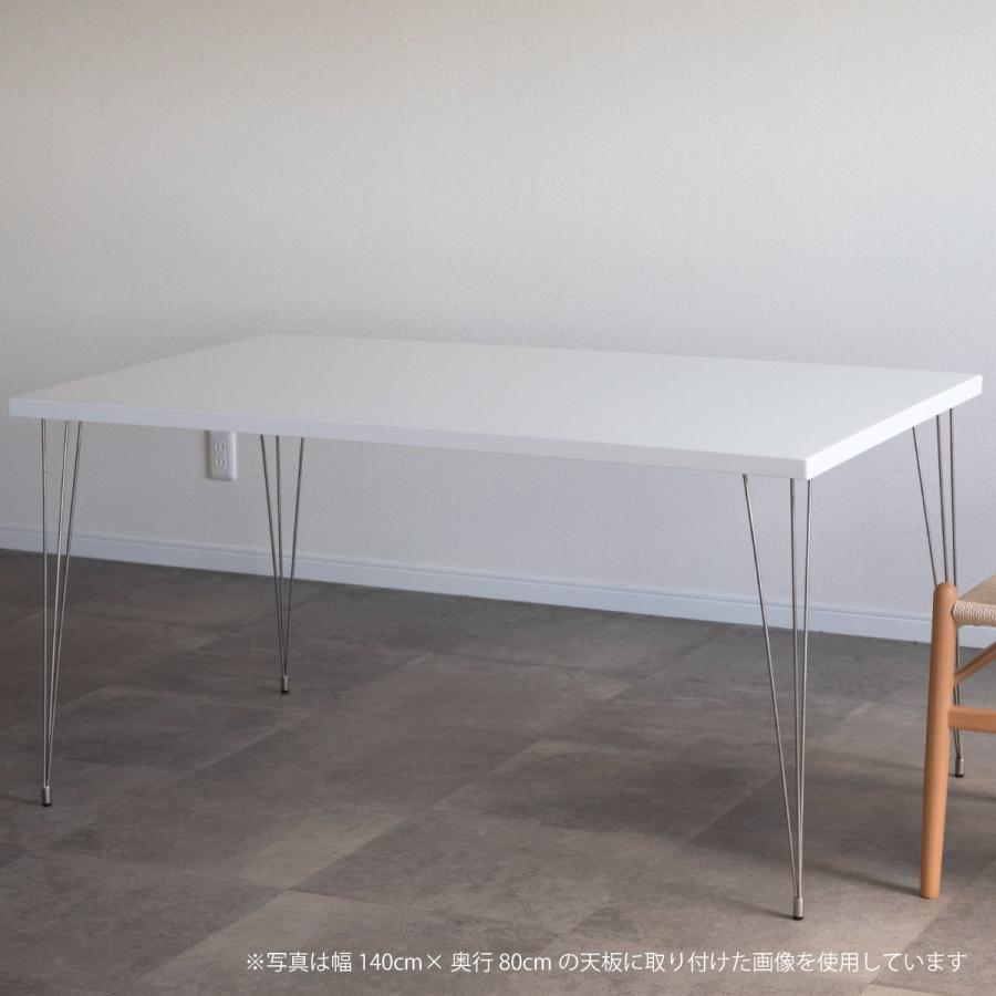 テーブル 脚 ステンレス脚 パーツ diy おしゃれ 机 デスク 家具脚 鉄脚 細め 4脚セット 4本セット アジャスター付き スタイリッシュ 無骨 脚のみ | tac INTERIOR | 15