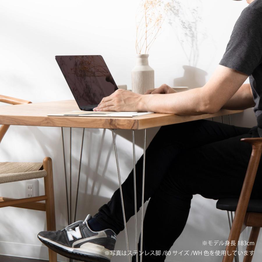 テーブル 脚 ステンレス脚 パーツ diy おしゃれ 机 デスク 家具脚 鉄脚 細め 4脚セット 4本セット アジャスター付き スタイリッシュ 無骨 脚のみ | tac INTERIOR | 18