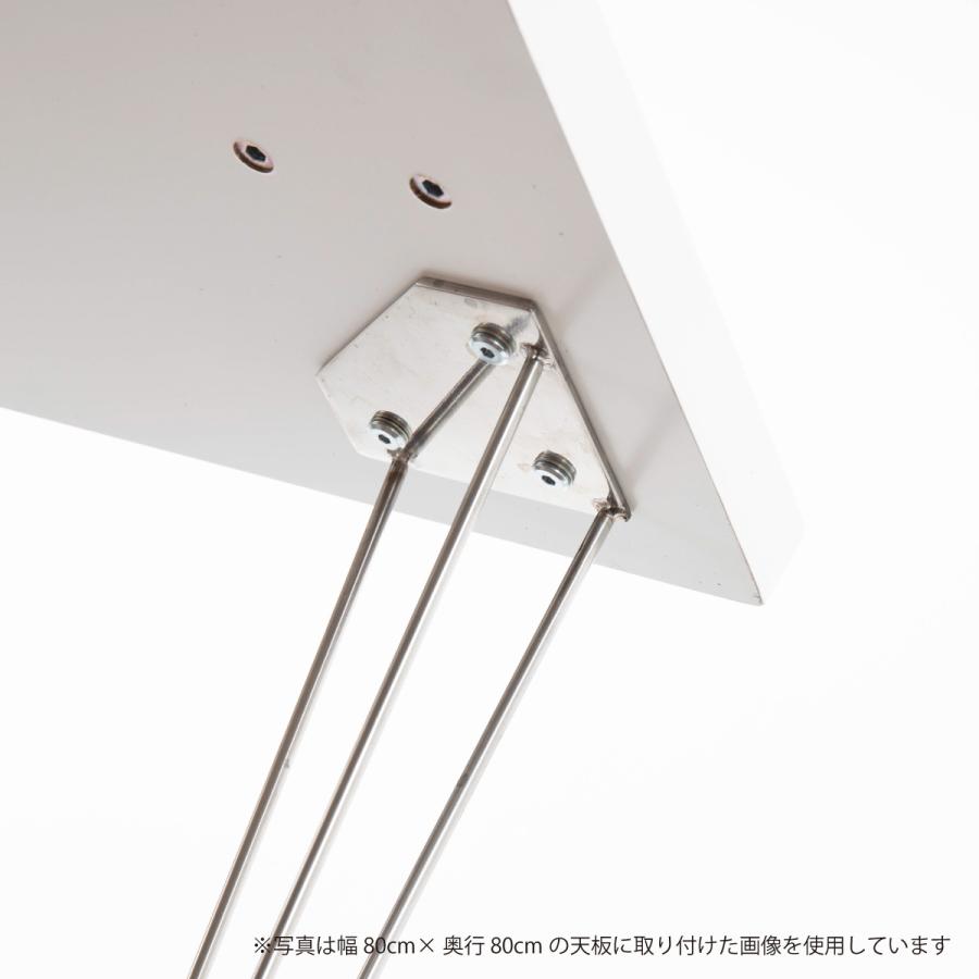 テーブル 脚 ステンレス脚 パーツ diy おしゃれ 机 デスク 家具脚 鉄脚 細め 4脚セット 4本セット アジャスター付き スタイリッシュ 無骨 脚のみ | tac INTERIOR | 12