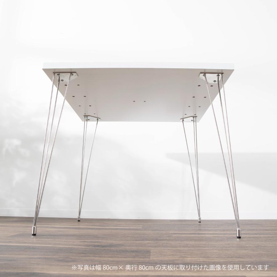 テーブル 脚 ステンレス脚 パーツ diy おしゃれ 机 デスク 家具脚 鉄脚 細め 4脚セット 4本セット アジャスター付き スタイリッシュ 無骨 脚のみ | tac INTERIOR | 13