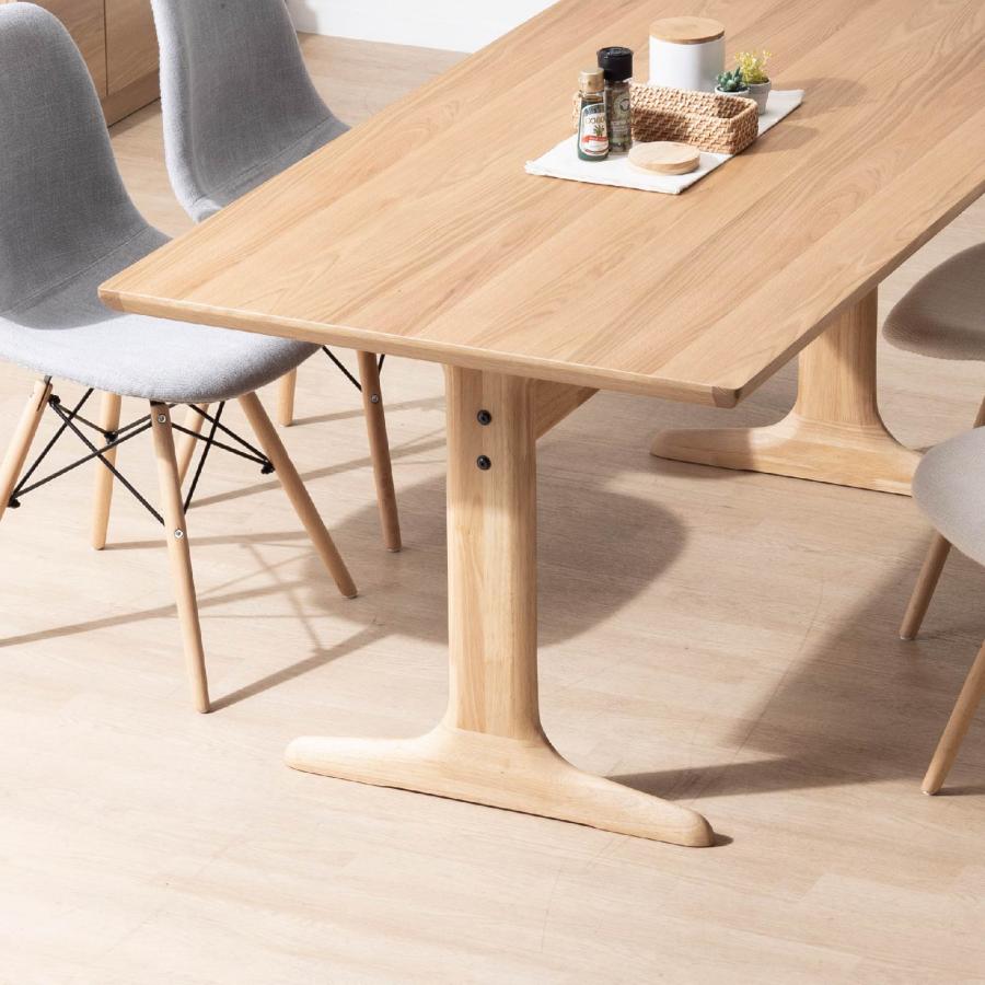 ダイニングテーブル 長方形 おしゃれ 北欧 テーブル ホワイト 幅 150 cm 木製 四人掛け 北欧風 高さ 70cm 木製 テーブル リビング 二本脚 木脚 食卓 | tac INTERIOR | 15