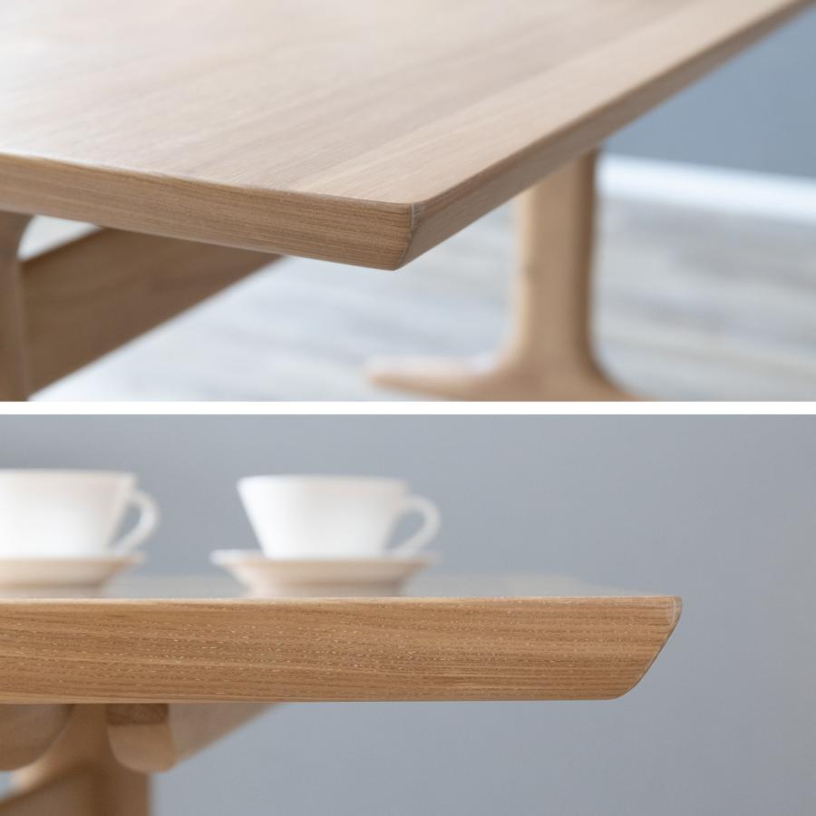 ダイニングテーブル 長方形 おしゃれ 北欧 テーブル ホワイト 幅 150 cm 木製 四人掛け 北欧風 高さ 70cm 木製 テーブル リビング 二本脚 木脚 食卓 | tac INTERIOR | 16