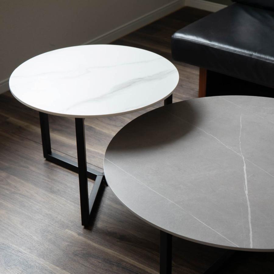 センターテーブル ロー テーブル 60 丸 北欧 円形 白 おしゃれ 一人暮らし ナチュラル おしゃれ ホワイト 韓国 風 大理石 セラミック 小さい 40 かわいい | tac INTERIOR | 15
