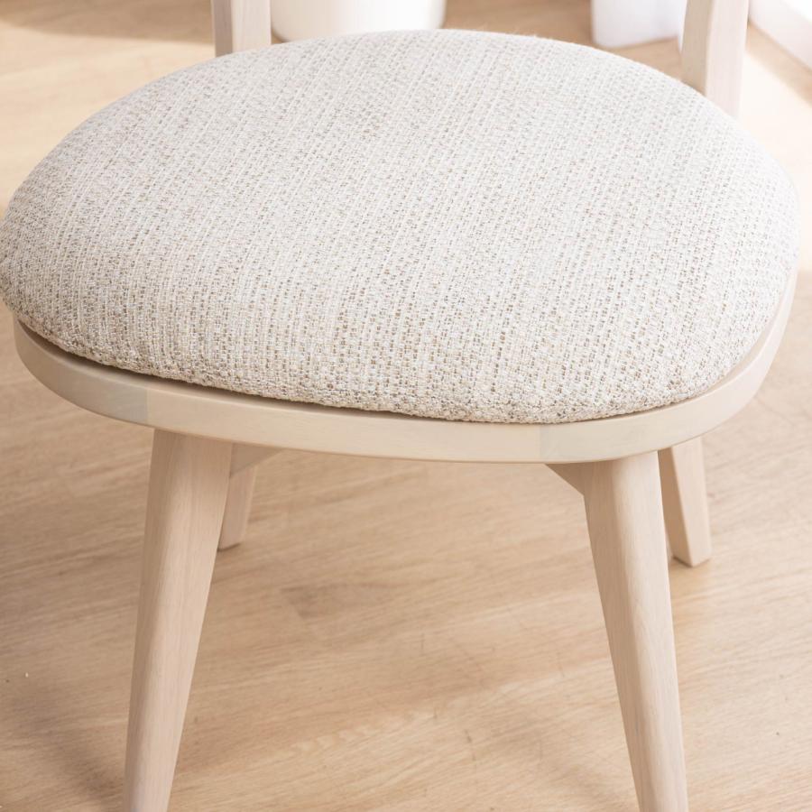 ダイニングチェア 回転 椅子 北欧 疲れにくい 勉強椅子 回転チェア  チェアー 木製 クッション 回転式 洗える カバー リング デスクチェア | tac INTERIOR | 21