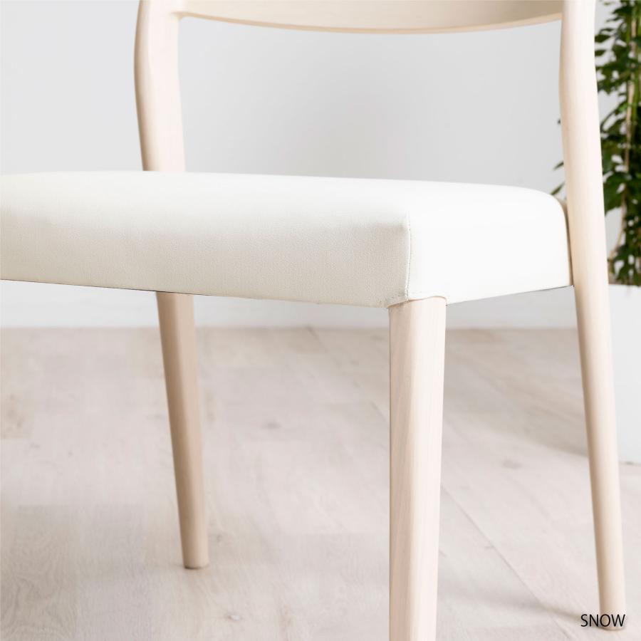 ダイニングチェア チェア 2脚セット スタッキングチェア 天然木 ウッド おしゃれ 北欧 ナチュラル PVCレザー 合皮レザー ラバーウッド 椅子 | tac INTERIOR | 17