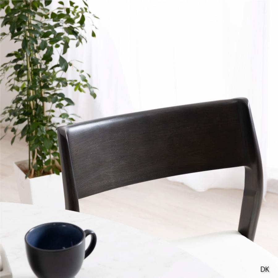 ダイニングチェア チェア 2脚セット スタッキングチェア 天然木 ウッド おしゃれ 北欧 ナチュラル PVCレザー 合皮レザー ラバーウッド 椅子 | tac INTERIOR | 18