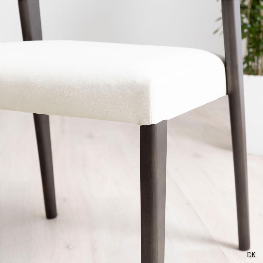 ダイニングチェア チェア 2脚セット スタッキングチェア 天然木 ウッド おしゃれ 北欧 ナチュラル PVCレザー 合皮レザー ラバーウッド 椅子 | tac INTERIOR | 19