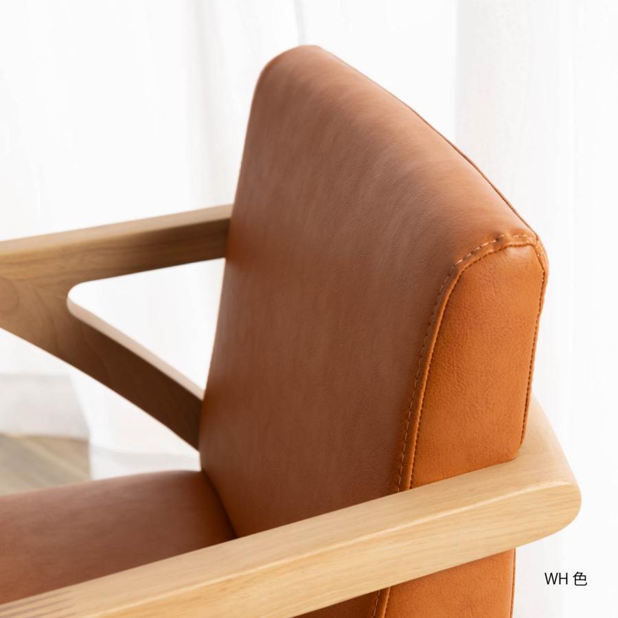 ダイニングチェア 回転 肘付 おしゃれ 北欧 回転チェア 一人掛け ダイニング チェア 木製 天然木 合皮 PVCレザー 回転椅子 肘付き 高齢者 | tac INTERIOR | 18