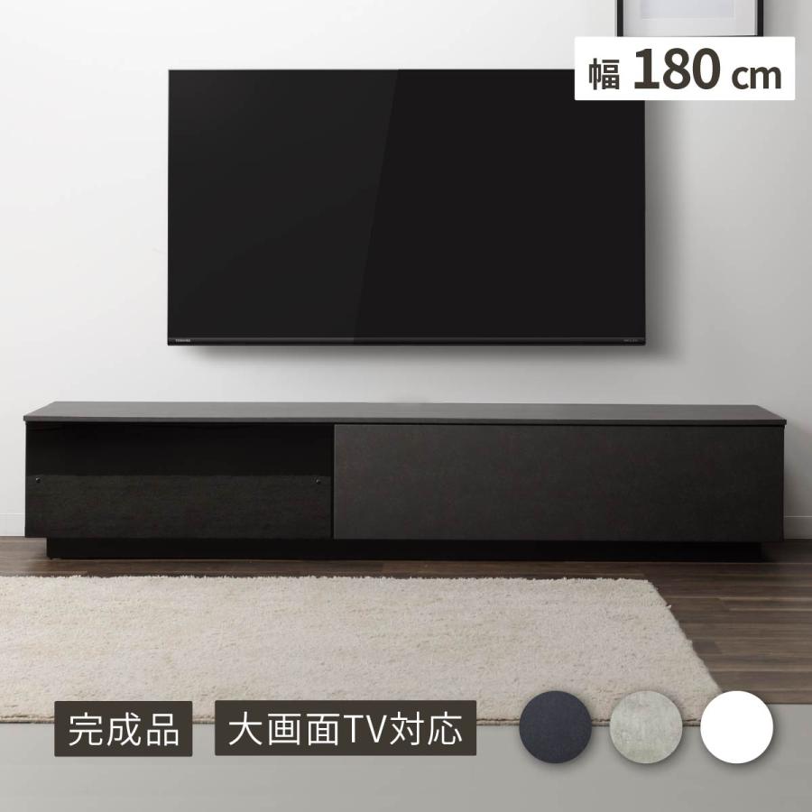 tac INTERIOR テレビ台 テレビボード 幅 180 cm 完成品 ブラック