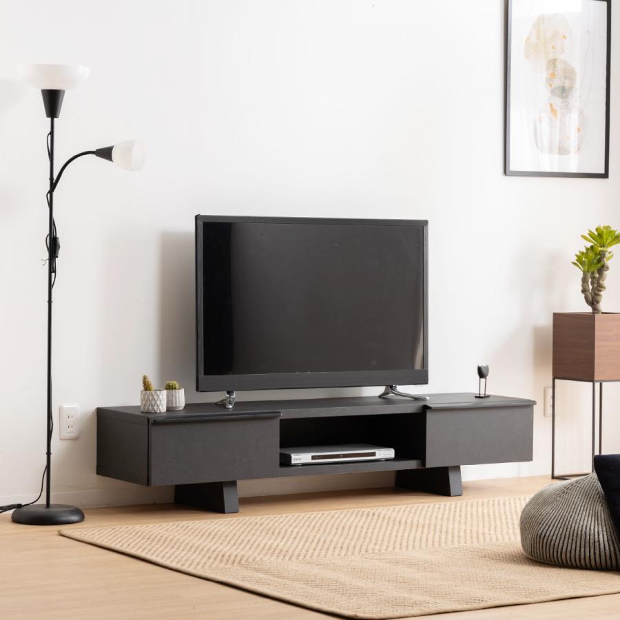 東京インテリア購入【テレビボード 幅160×奥行45×高さ34】ブラック オーク 配送相談可/東京インテリア【テレビボード 幅160×奥行45×高さ34