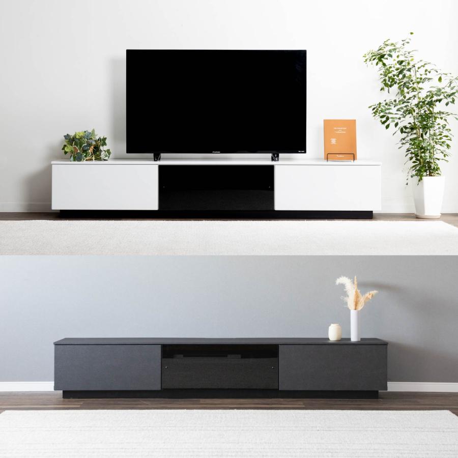 テレビ台 テレビボード 開梱設置付き 幅 200 cm ローボード 200cm 幅 北欧 おしゃれ セラミック調 石目柄 シンプル リビング収納 赤外線 リモコン操作 | tac INTERIOR | 20