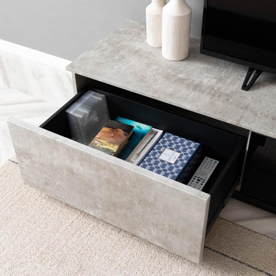 テレビ台 テレビボード 開梱設置付き 幅 200 cm ローボード 200cm 幅 北欧 おしゃれ セラミック調 石目柄 シンプル リビング収納 赤外線 リモコン操作 | tac INTERIOR | 21