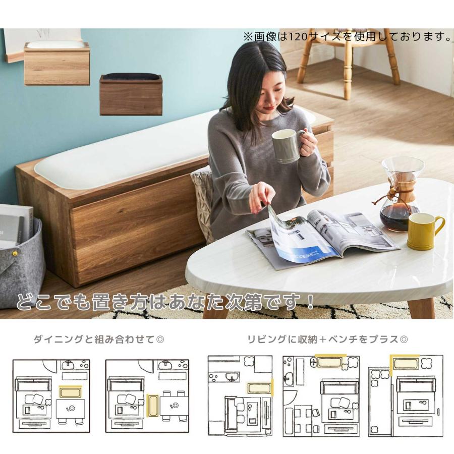 tac INTERIOR（タックインテリア） ベンチ 収納 ローチェスト タンス