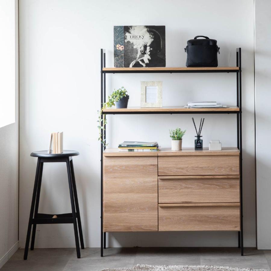 オープンシェルフ 100cm 幅 ミドルタイプ 収納棚 おしゃれ 北欧 オープンラック スチールラック 食器棚 レンジ台 レンジラック 多目的棚 ジャパンディ | tac INTERIOR | 18