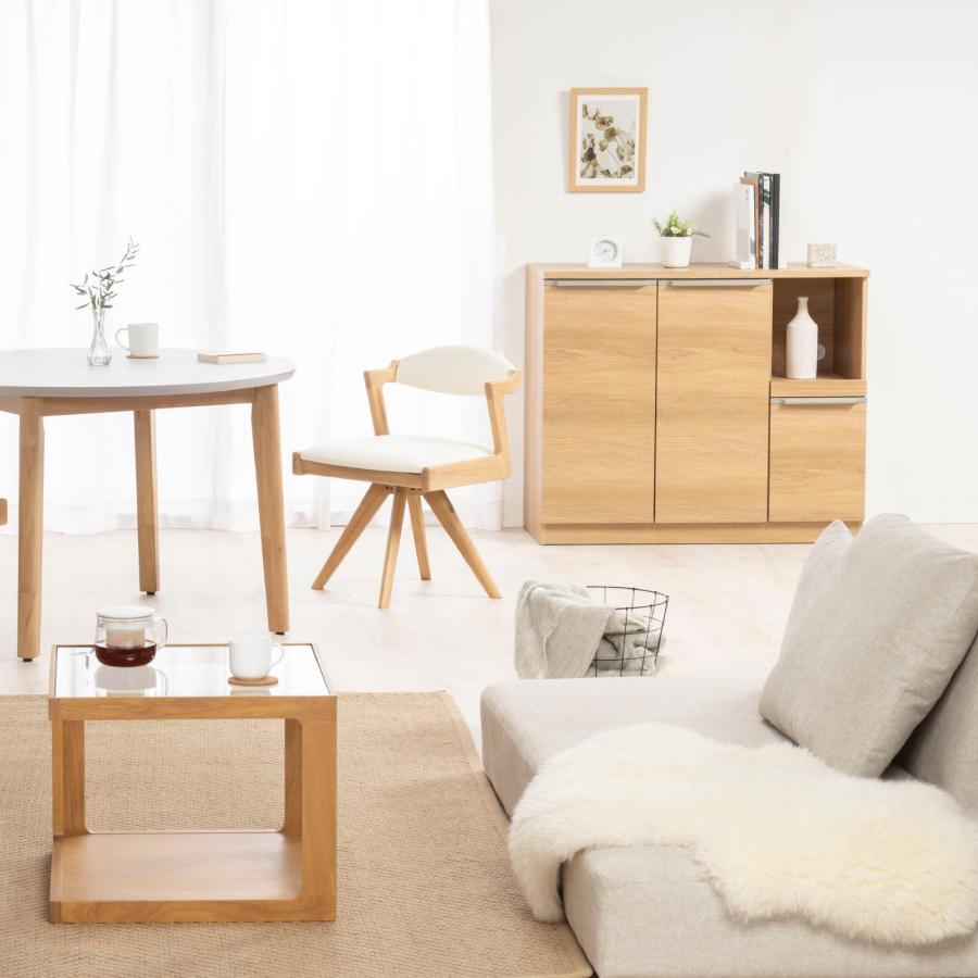 キッチンカウンター 100 幅 キッチン 作業台 セラミック調 ブラック レンジ台 完成品 スリム 食器棚 キッチンボード ロータイプ キッチン収納 炊飯器 引き出し | tac INTERIOR | 20