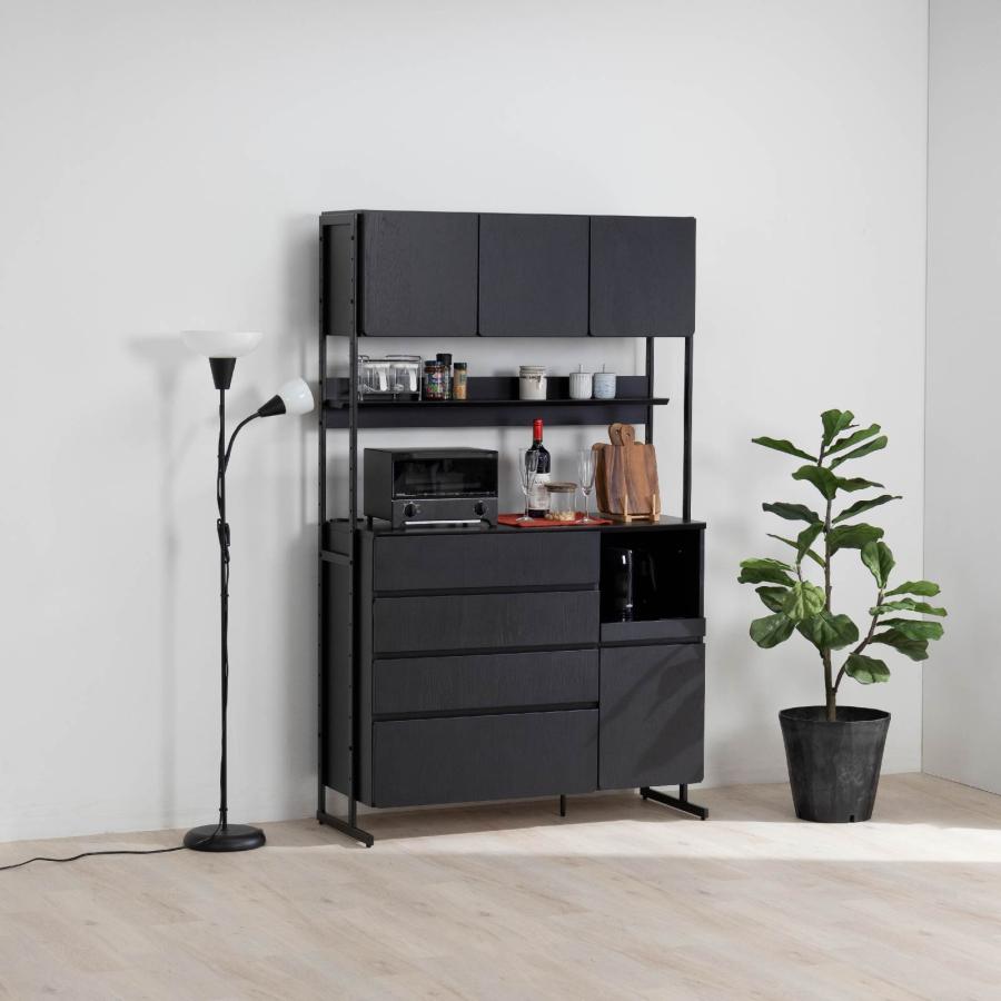 tac INTERIOR（タックインテリア） キッチンボード 幅 110 cm 食器棚