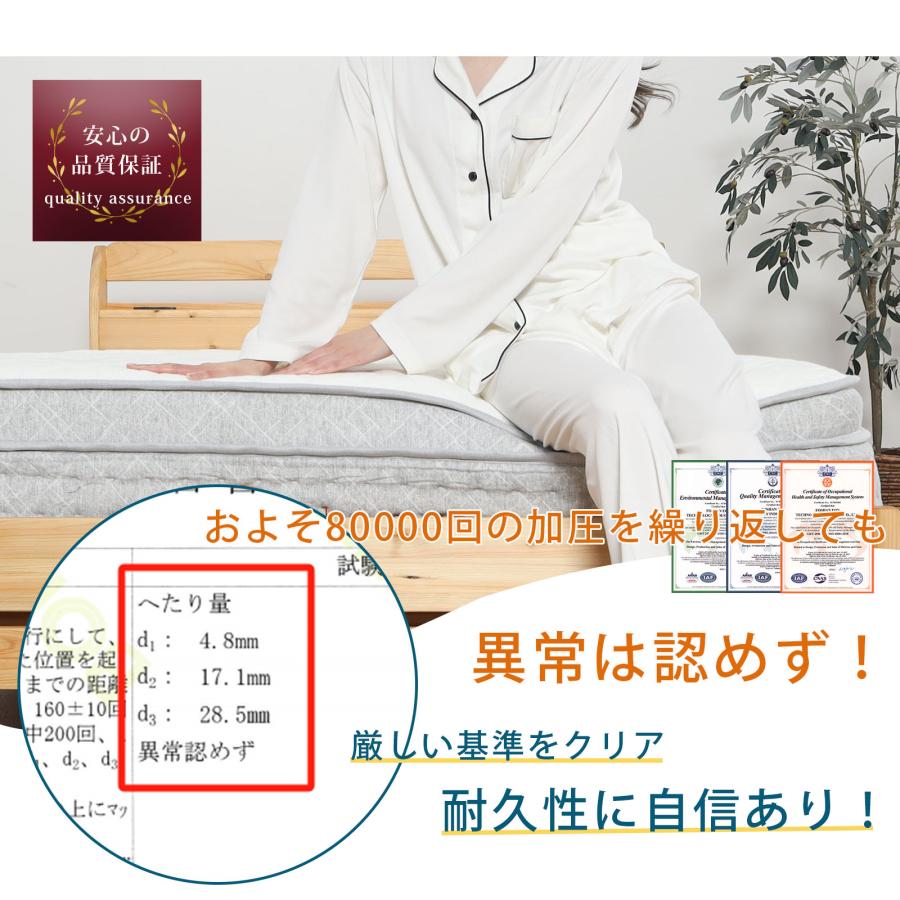 シングル ポケットコイル スリム sleam 高密度 25cmコイル 体圧分散 通気性抜群 圧縮梱包 硬め 抗菌 防臭 防ダニ 送料無料 新生活 厚め 高級 【シルキー】