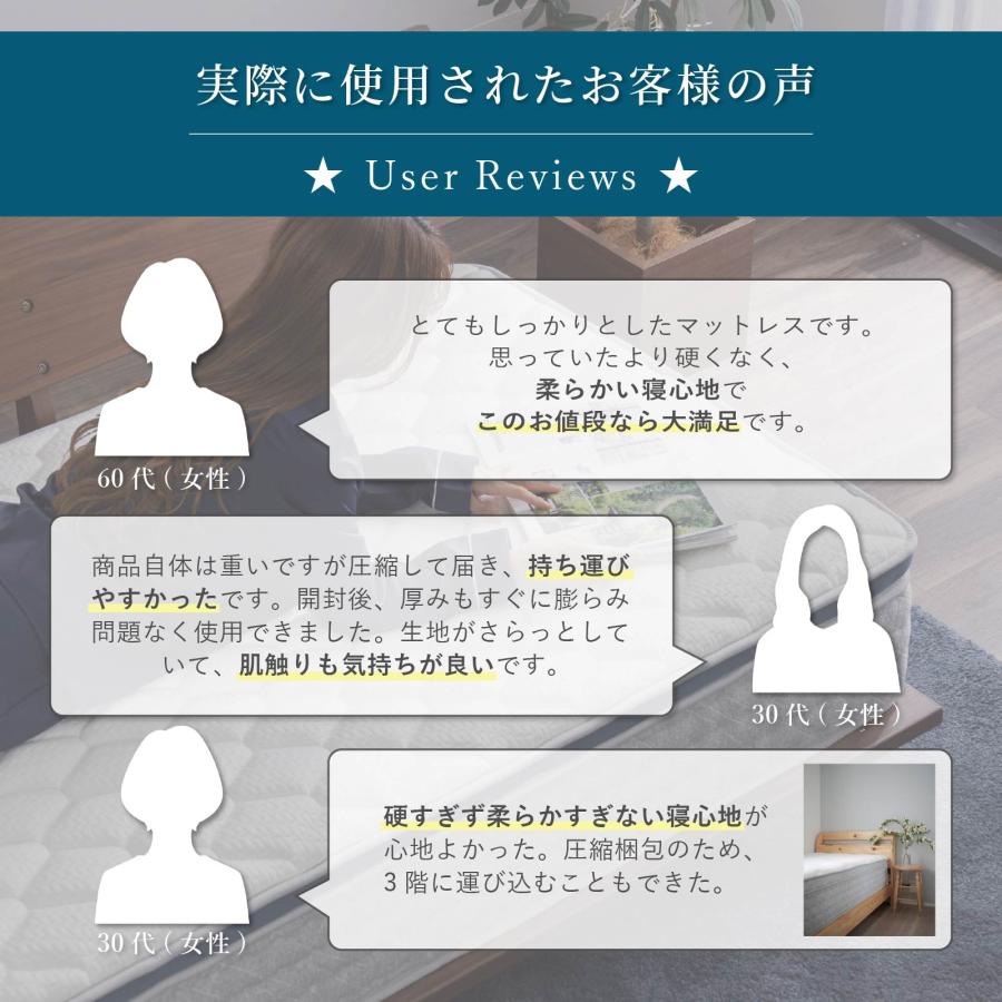 マットレス シングル ポケットコイル スリム sleam 高密度 25cmコイル 体圧分散 通気性抜群 圧縮梱包 硬め 抗菌 防臭 防ダニ 送料無料 厚め 高級